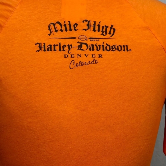 Harley-Davidson Orange Eagle Tee - Picture 9 of 10